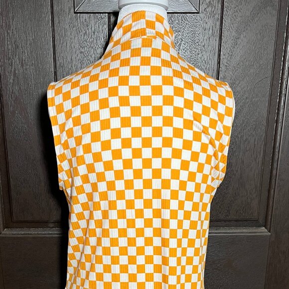 Gigi Sleeveless Ribbed Playsuit in Sunshine - Picture 4 of 6